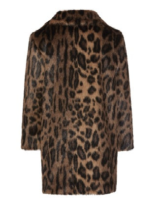Kids Unreal Fur Classic Leopard "Mini-Me" Long Coat URF8029015