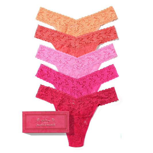 Hanky Panky 5 Pack Signature Lace Original Rise® Valentine's Day Matchbox 48MATCH5PK