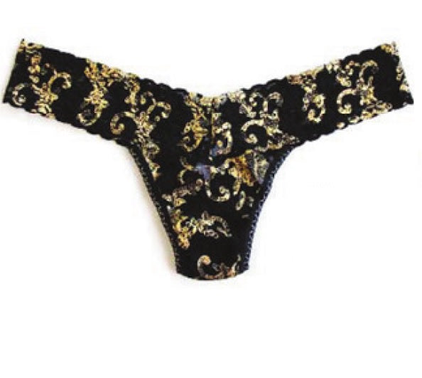 Hanky Panky Printed Signature Lace® Low Rise Thong Baroque