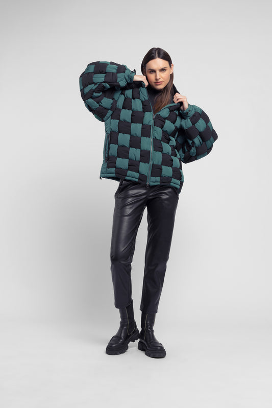 Urbancode Kathy Two-Tone Bomber Jacket BJ19232