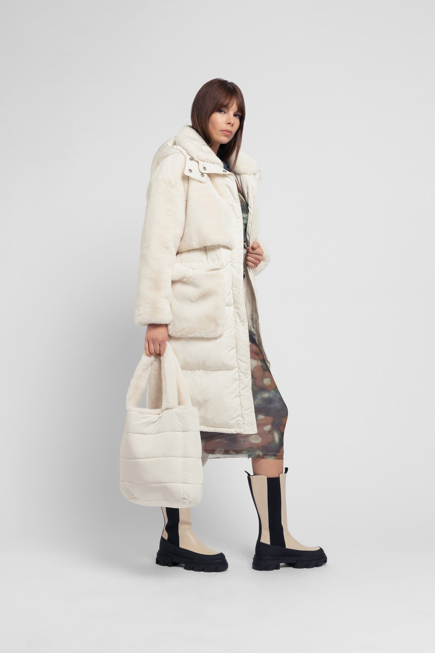 Vegancode Super-Soft Cream Coat BJ19248