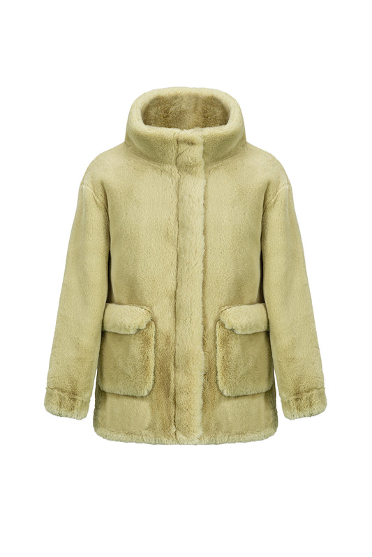 Vegancode Super Soft Fur Bomber Jacket BJ19249