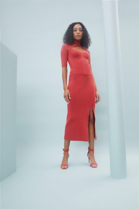 Bailey44 Tristan Rib Knit Skirt 411-S312