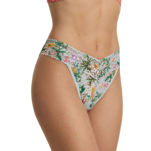 Hanky Panky Printed Signature Lace® Original Rise Thong Floriculture PR4811 FLOG