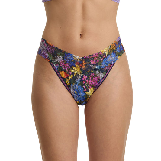 Hanky Panky Printed Signature Lace® Original Rise Thong Impressionist PR4811 IMPB