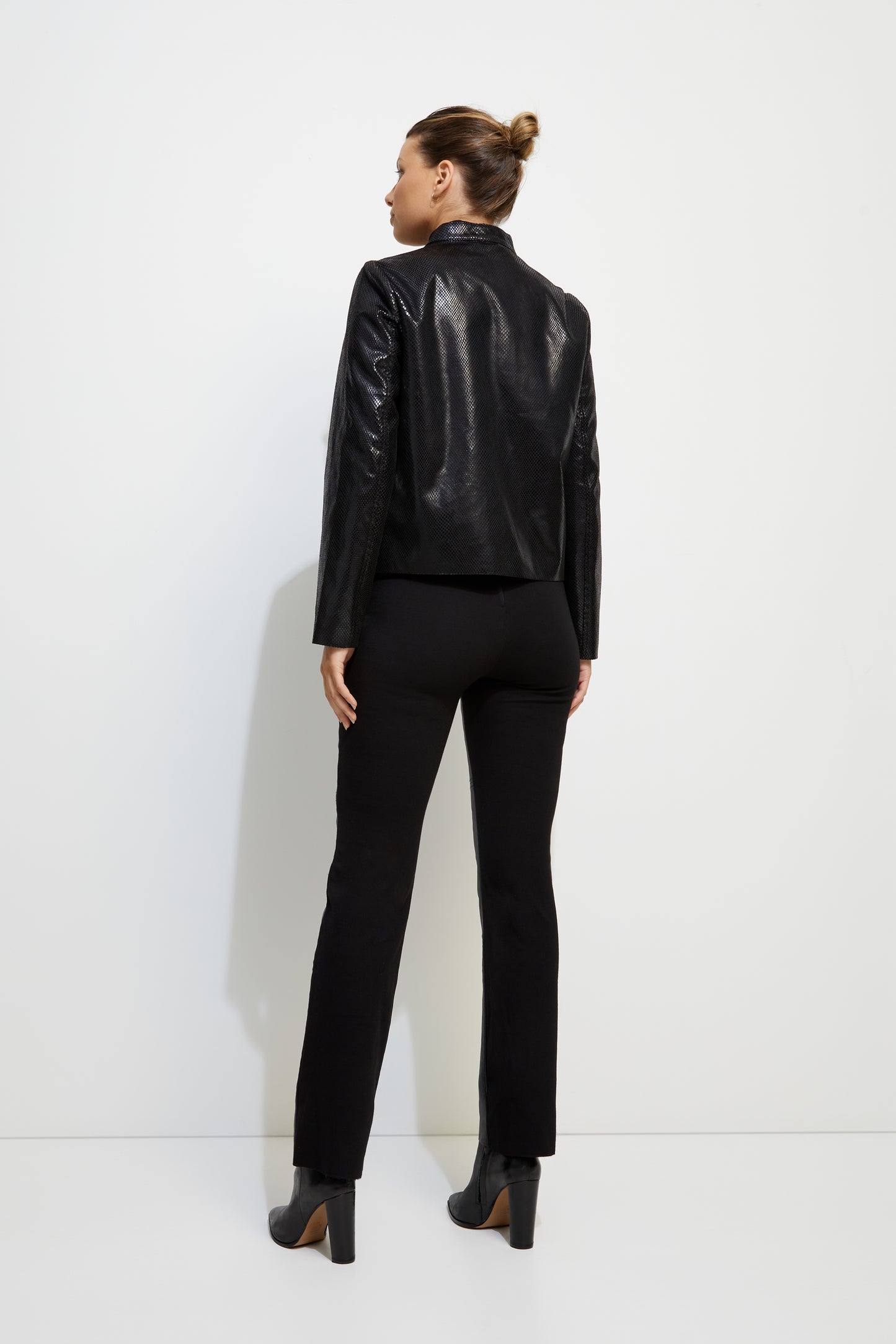 Unreal Fur Faux Snake Skin Biker Jacket URF8300205