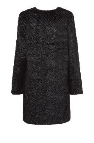 Unreal Fur Black Panther Evening Jacket URF2410195