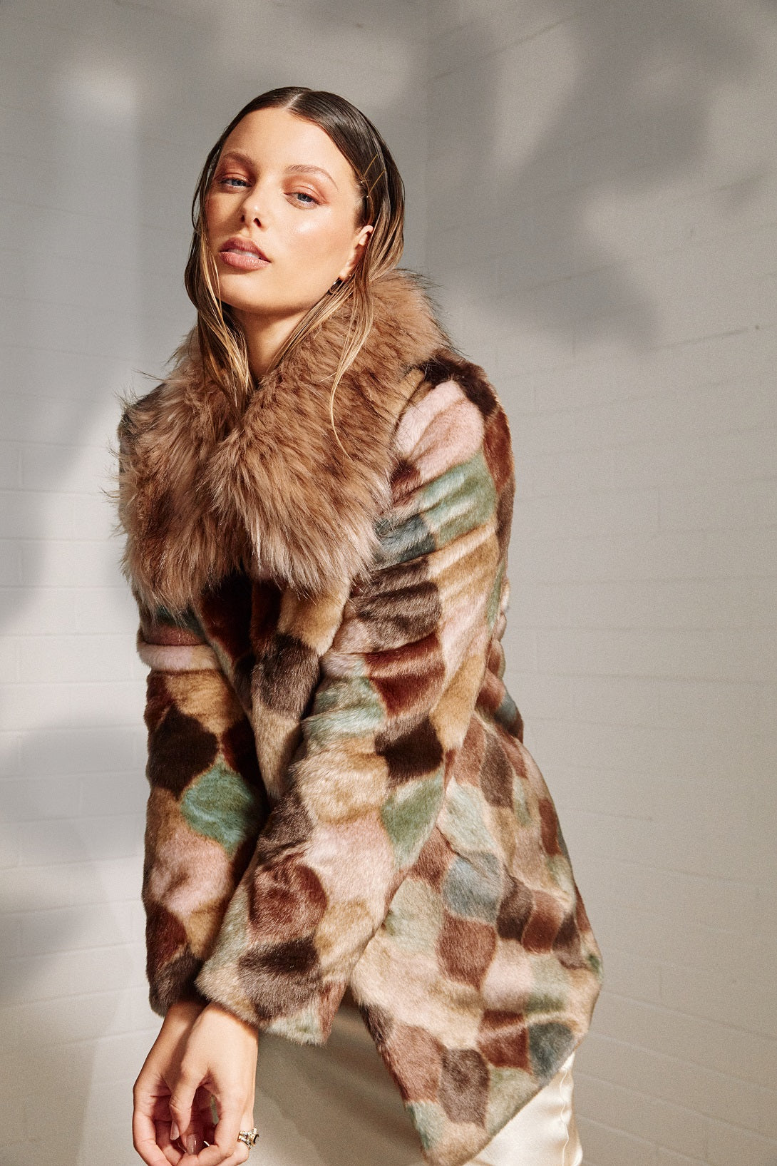 Unreal Fur Casablanca Coat URF8300165