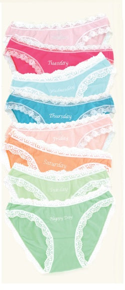 Cheek Frills Days of the Week 8 Pack Knickers