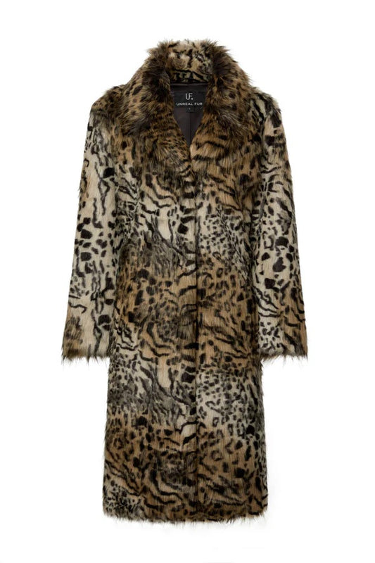 Unreal Fur Keep Coat Leopard URF80310085
