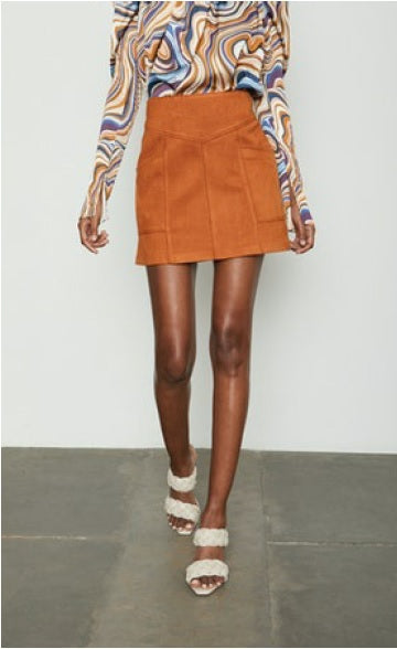 Bailey44 Riza Faux Suede Mini Skirt 407-S298